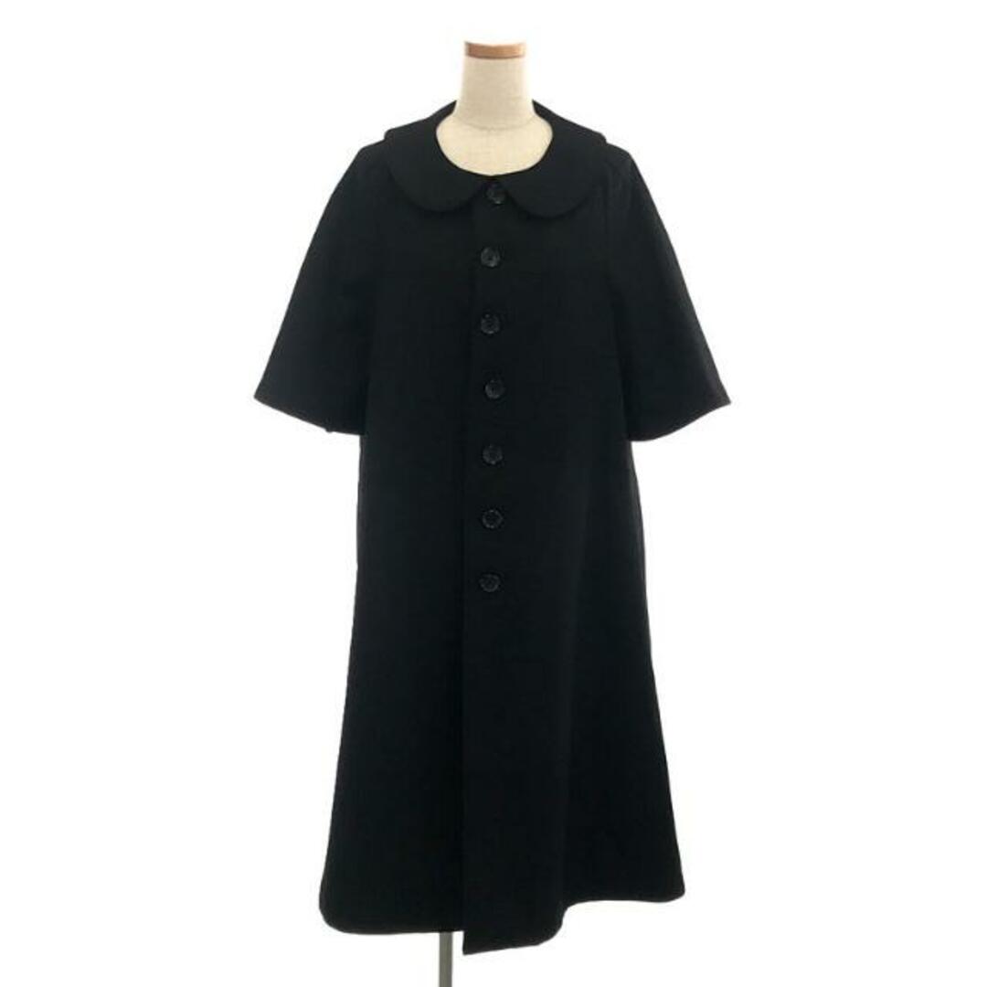 ジャケット/アウター【美品】  tricot COMME des GARCONS / トリココムデギャルソン | 14aw パネル 丸襟 コート | M | ブラック | レディース