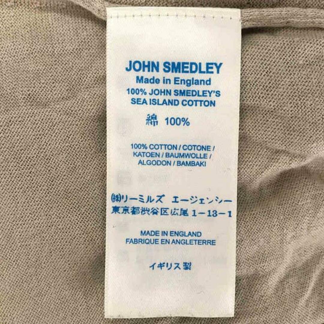 JOHN SMEDLEY(ジョンスメドレー)のJOHN SMEDLEY / ジョンスメドレー | シーアイランドコットン クルーネック ハイゲージ ニット カーディガン | S | ライトグレー | レディース レディースのトップス(カーディガン)の商品写真