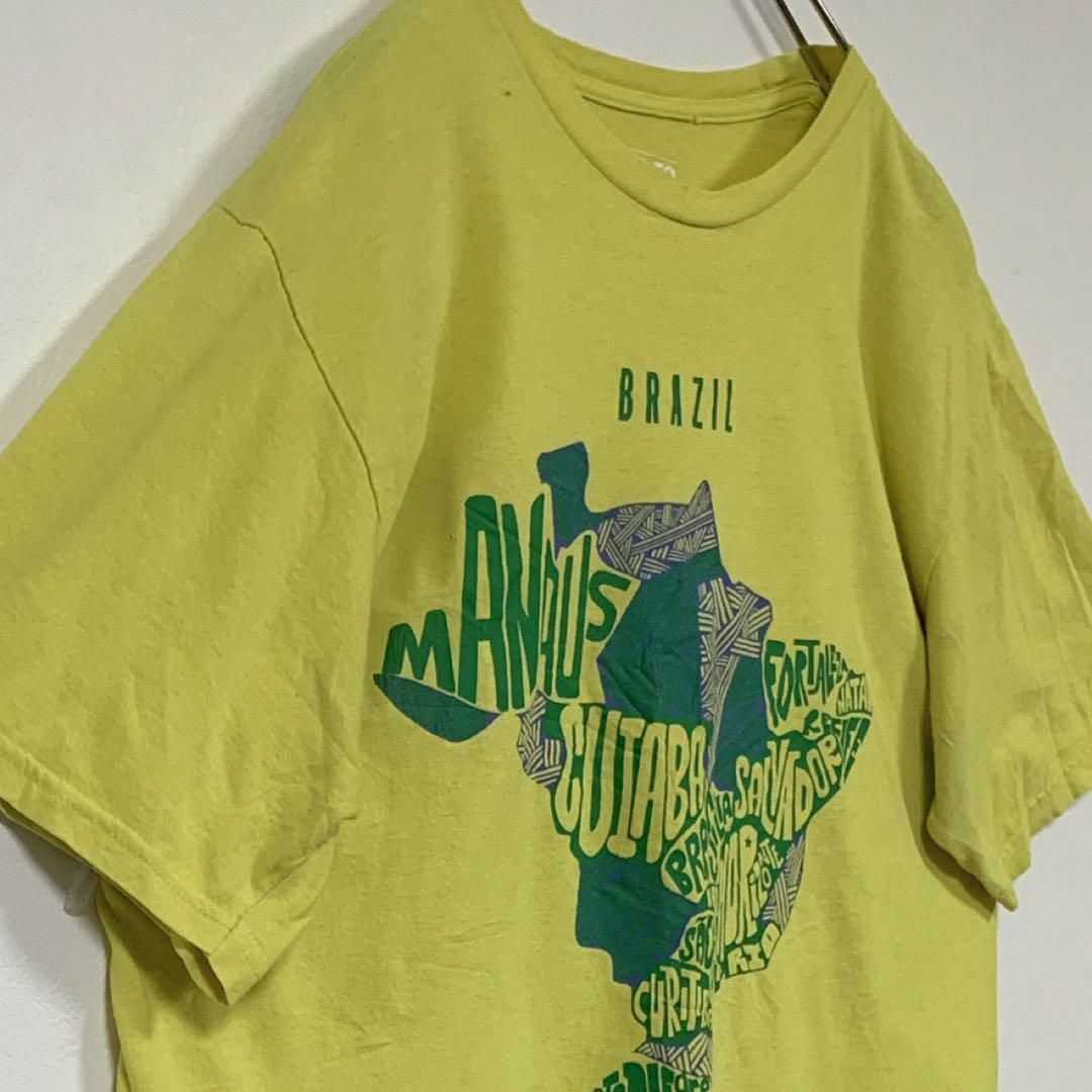 adidas(アディダス)のadidas半袖 Brazil プリントTシャツ Lサイズ メンズのトップス(Tシャツ/カットソー(半袖/袖なし))の商品写真