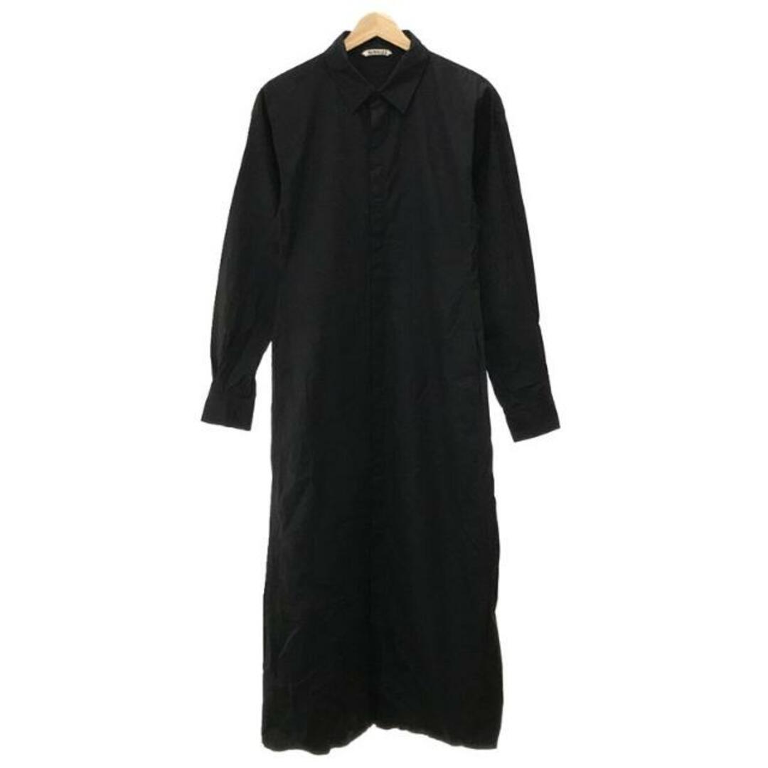 AURALEE / オーラリー | HIGH DENSITY LIGHT WEATHER CLOTH SHIRTS ONE-PIECE ワンピース |  1 | NAVY | レディース | フリマアプリ ラクマ