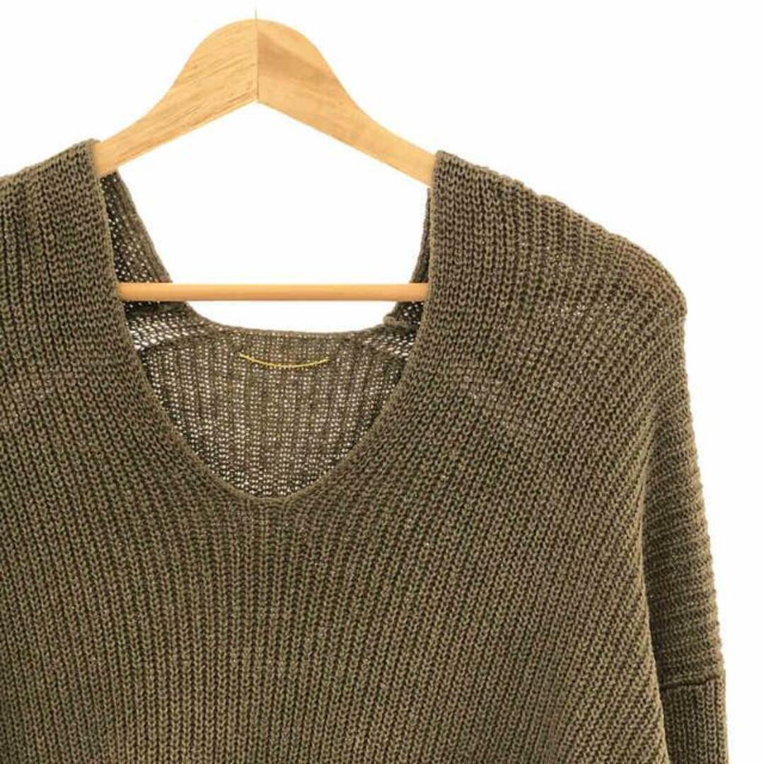 Deuxieme Classe ニット・セーター -(XS位) カーキ