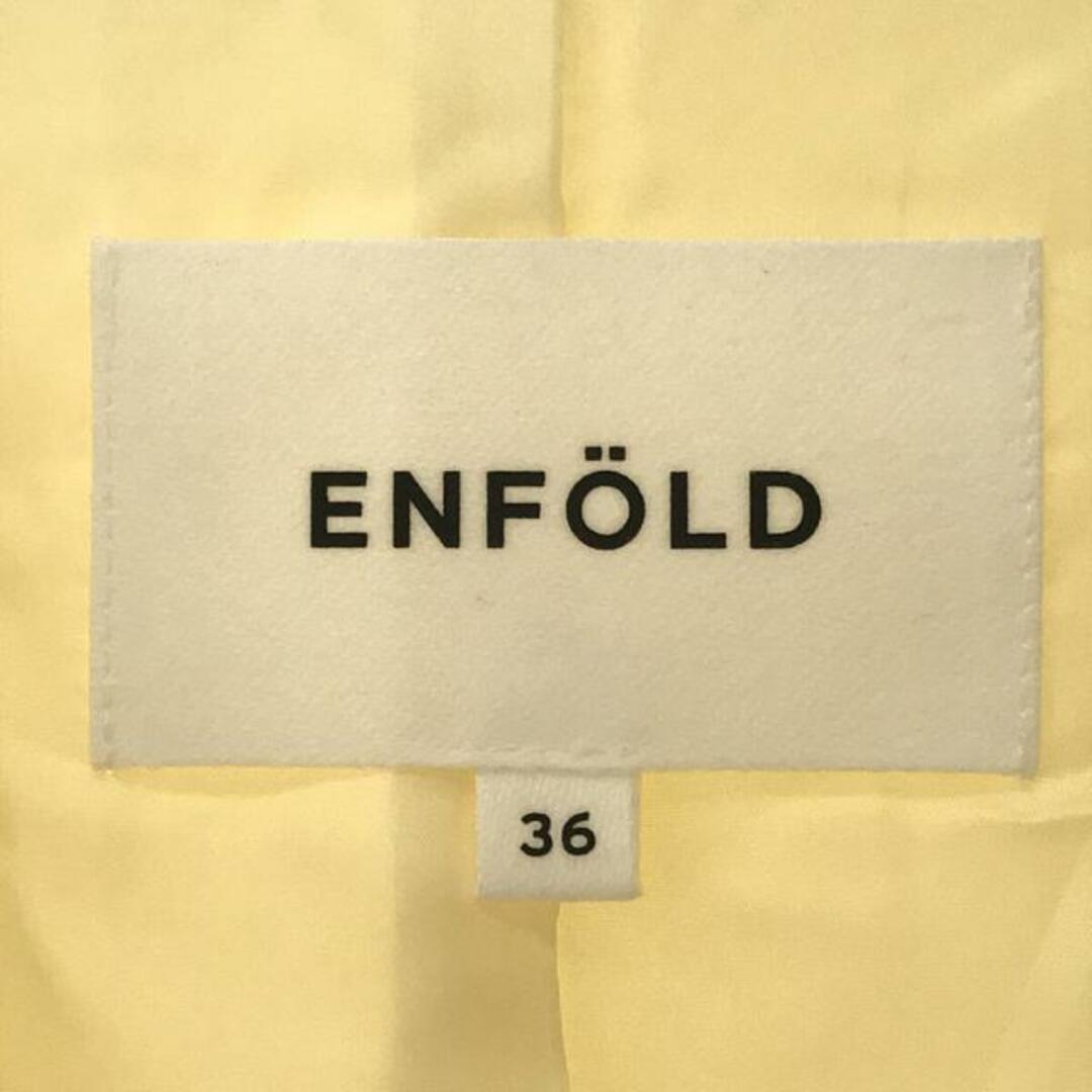 【美品】  ENFOLD / エンフォルド | ダブルクロス スリットオーバー コート | 36 | オフホワイト | レディース
