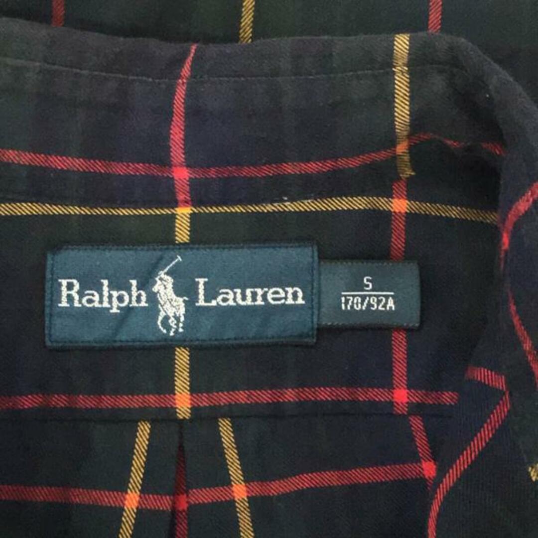 Ralph Lauren(ラルフローレン)のRALPH LAUREN / ラルフローレン | チェック ボタンダウンシャツ | S | ネイビー / グリーン | メンズ メンズのトップス(Tシャツ/カットソー(七分/長袖))の商品写真