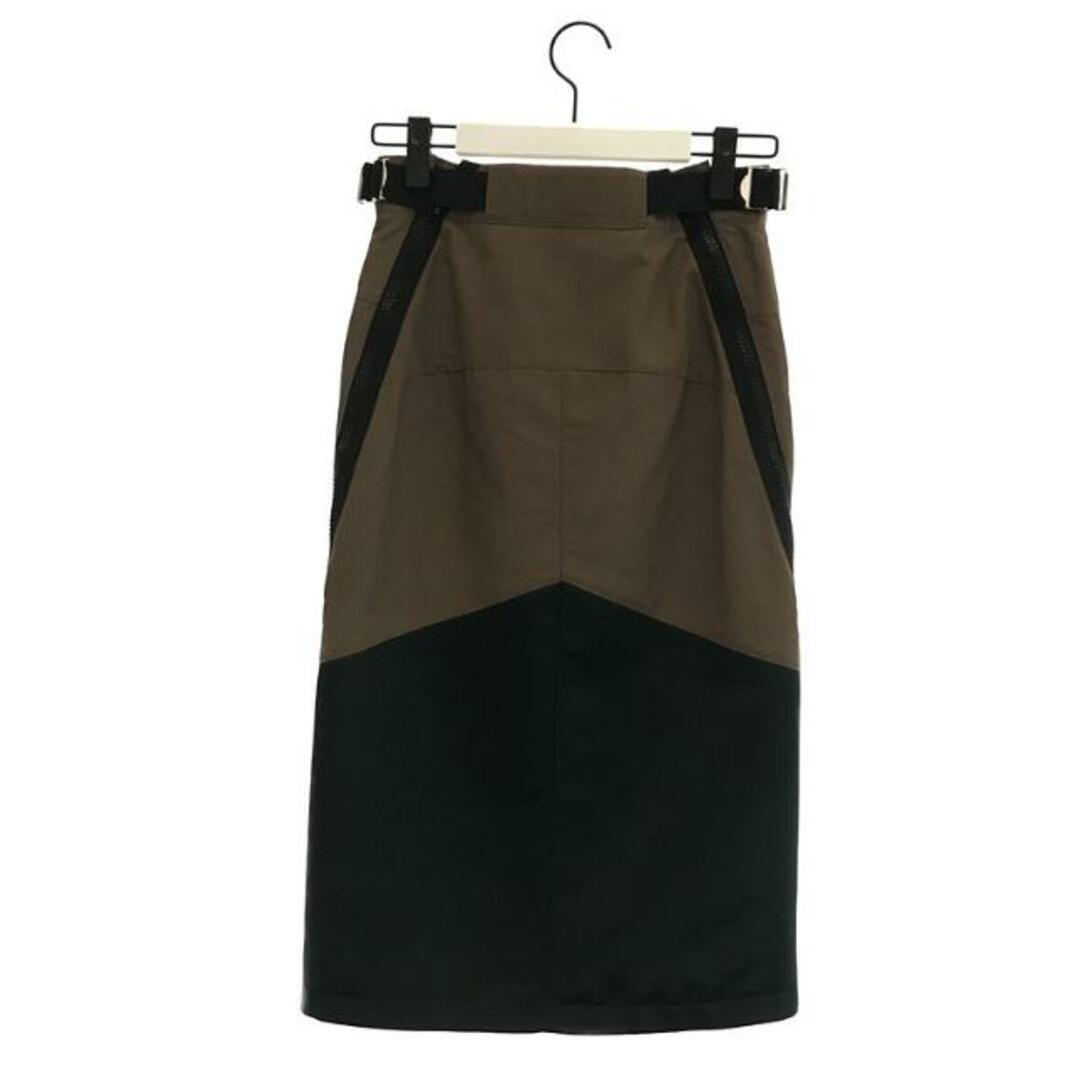 【美品】 sacai / サカイ | 2022SS | Grosgrain Mix Skirt スカート | 0 | カーキ/グリーン | レディース