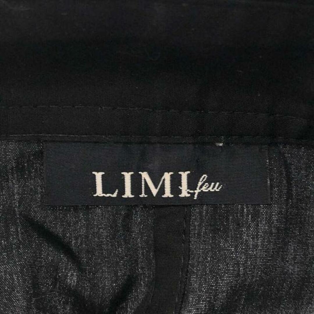 LIMI feu(リミフゥ)の【美品】  LIMI feu / リミフゥ | 変形 ポンチョ シャツ ワンピース | ブラック | レディース レディースのワンピース(ロングワンピース/マキシワンピース)の商品写真