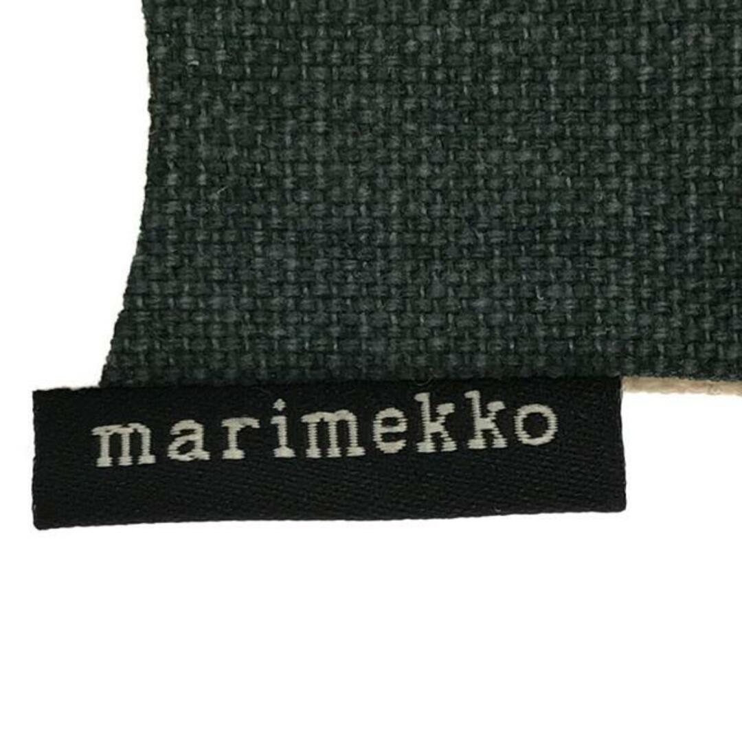 【美品】  marimekko / マリメッコ | pieni unikko トートバッグ | ダークグリーン | レディース