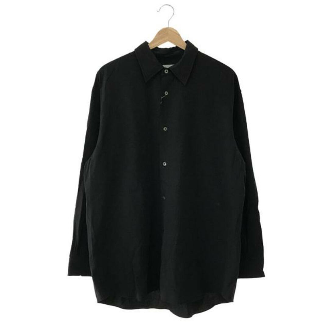 【新品】  Phlannel / フランネル | コットン レギュラーカラーシャツ | 2 | BLACK | メンズ メンズのトップス(Tシャツ/カットソー(七分/長袖))の商品写真