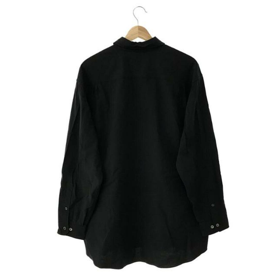 【新品】  Phlannel / フランネル | コットン レギュラーカラーシャツ | 2 | BLACK | メンズ メンズのトップス(Tシャツ/カットソー(七分/長袖))の商品写真