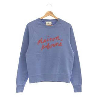 メゾンキツネ(MAISON KITSUNE')のMAISON KITSUNE / メゾンキツネ | LOGO PRINT CREWNECK SWEATSHIRT スウェット | M | ライトパープル | レディース(トレーナー/スウェット)