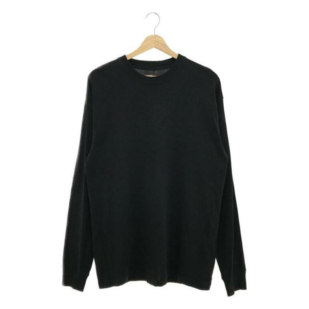 【美品】  YOHJI YAMAMOTO POUR HOMME / ヨウジヤマモトプールオム | 2023SS | x NEW ERA LONG SLEEVE T-SHIRT カットソー | XL | ブラック | メンズ