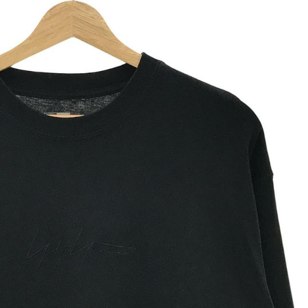 【美品】 YOHJI YAMAMOTO POUR HOMME / ヨウジヤマモトプールオム | 2023SS | x NEW ERA LONG  SLEEVE T-SHIRT カットソー | XL | ブラック | メンズ