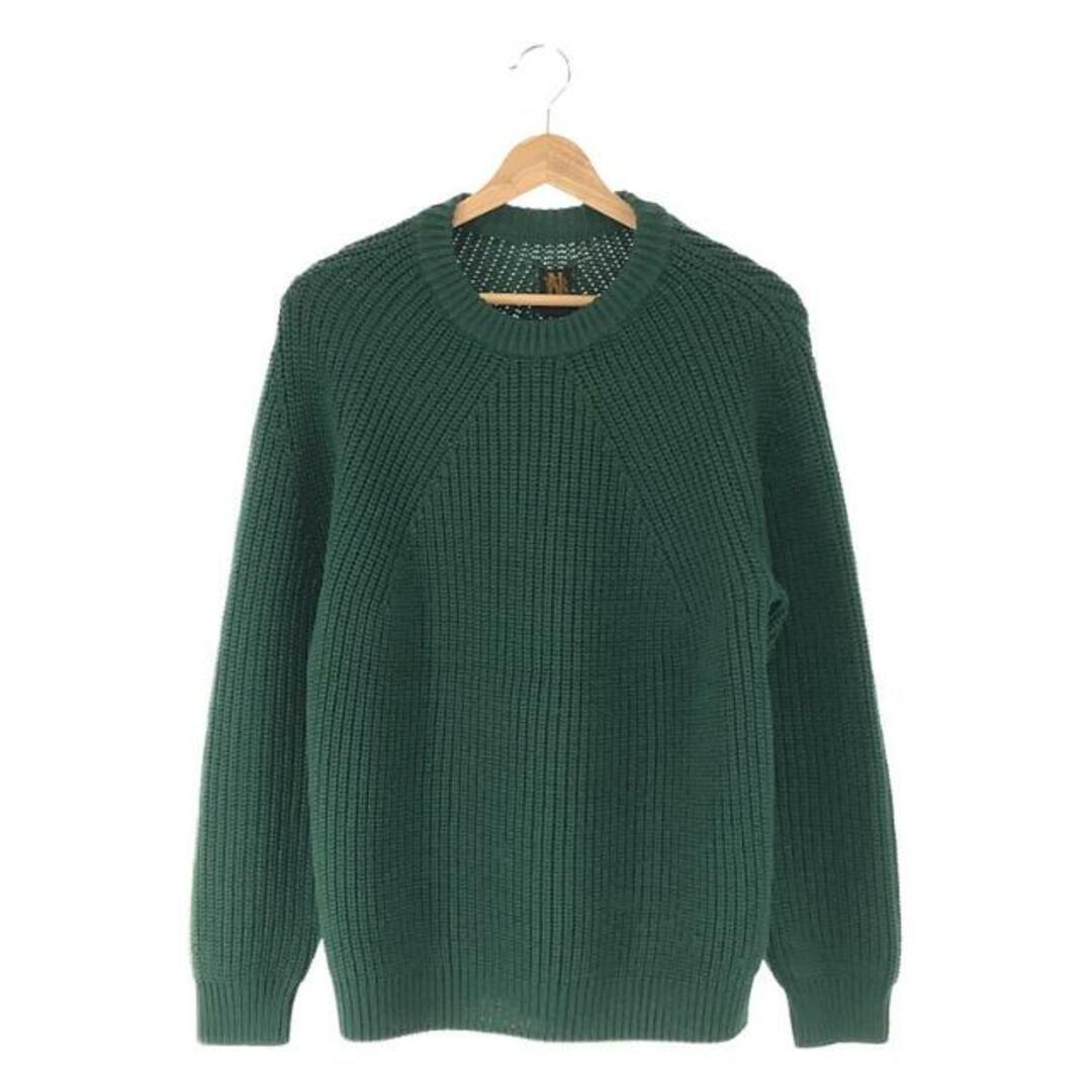 【美品】 BATONER / バトナ― | SIGNATURE CREW NECK シグネチャー クルーネック セーター ニット | 1 | グリーン | メンズ | フリマアプリ ラクマ