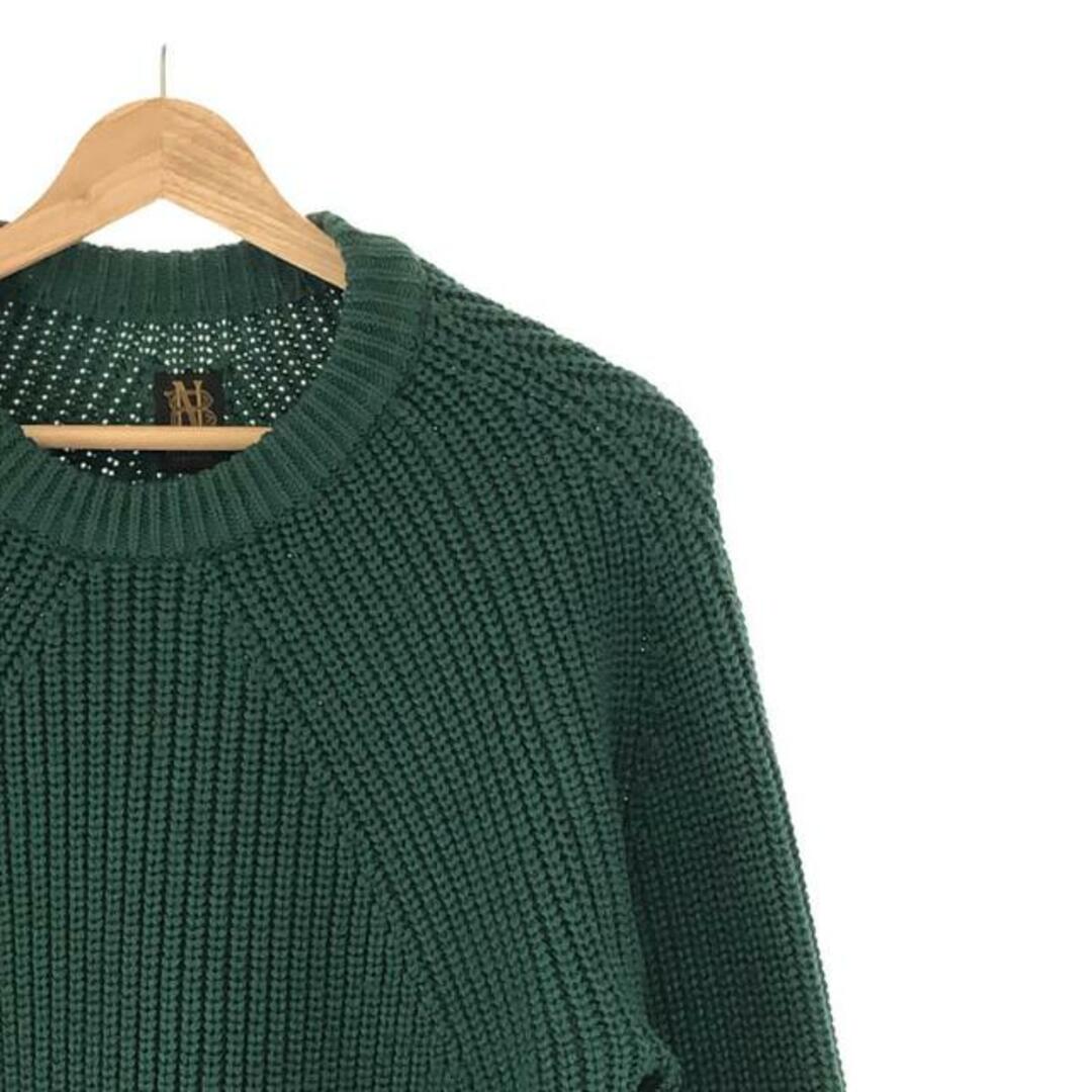 【美品】 BATONER / バトナ― | SIGNATURE CREW NECK シグネチャー クルーネック セーター ニット | 1 | グリーン | メンズ