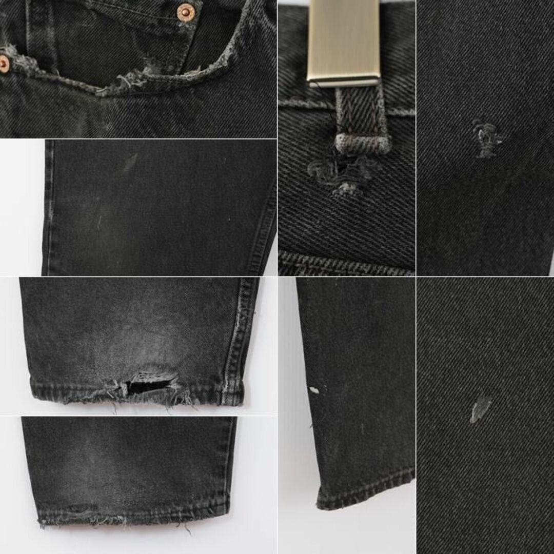 Levi's - 00s W42 リーバイス550 ブラックデニム バギーパンツ ボトム