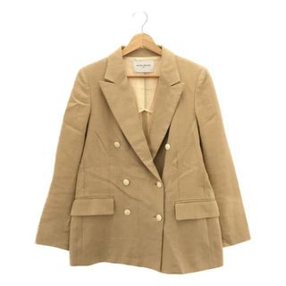 ユナイテッドアローズ(UNITED ARROWS)のUNITED ARROWS / ユナイテッドアローズ | リネンダブルブレスト ジャケット | 38 | ベージュ | レディース(その他)