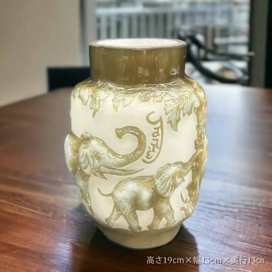 証明書付】エミールガレ 花瓶 高19cm 幅13cm カメオ彫り スフレ技法-