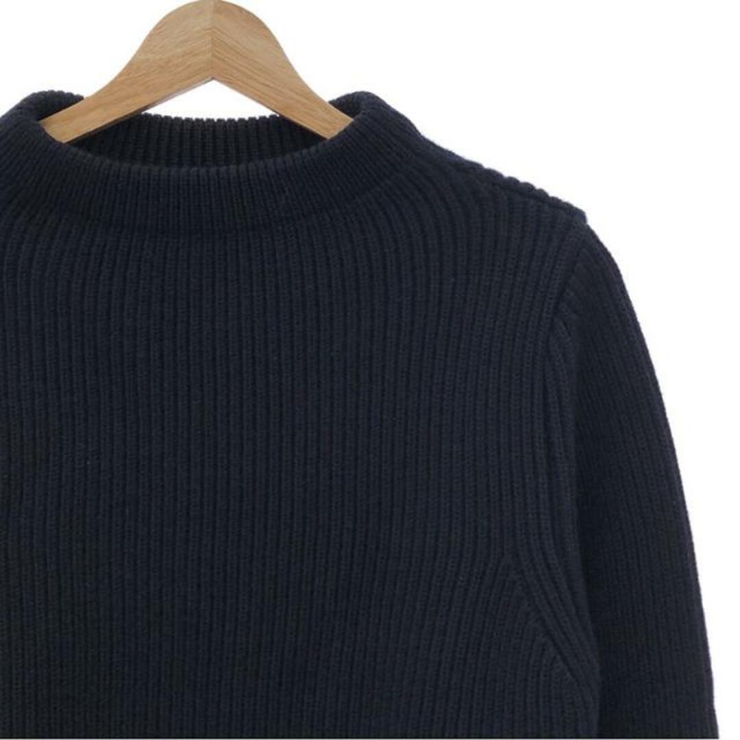 【美品】 ANDERSEN-ANDERSEN / アンデルセンアンデルセン | CREW NECK SWEATER クルーネックセーター ニット |  S | ネイビー | メンズ