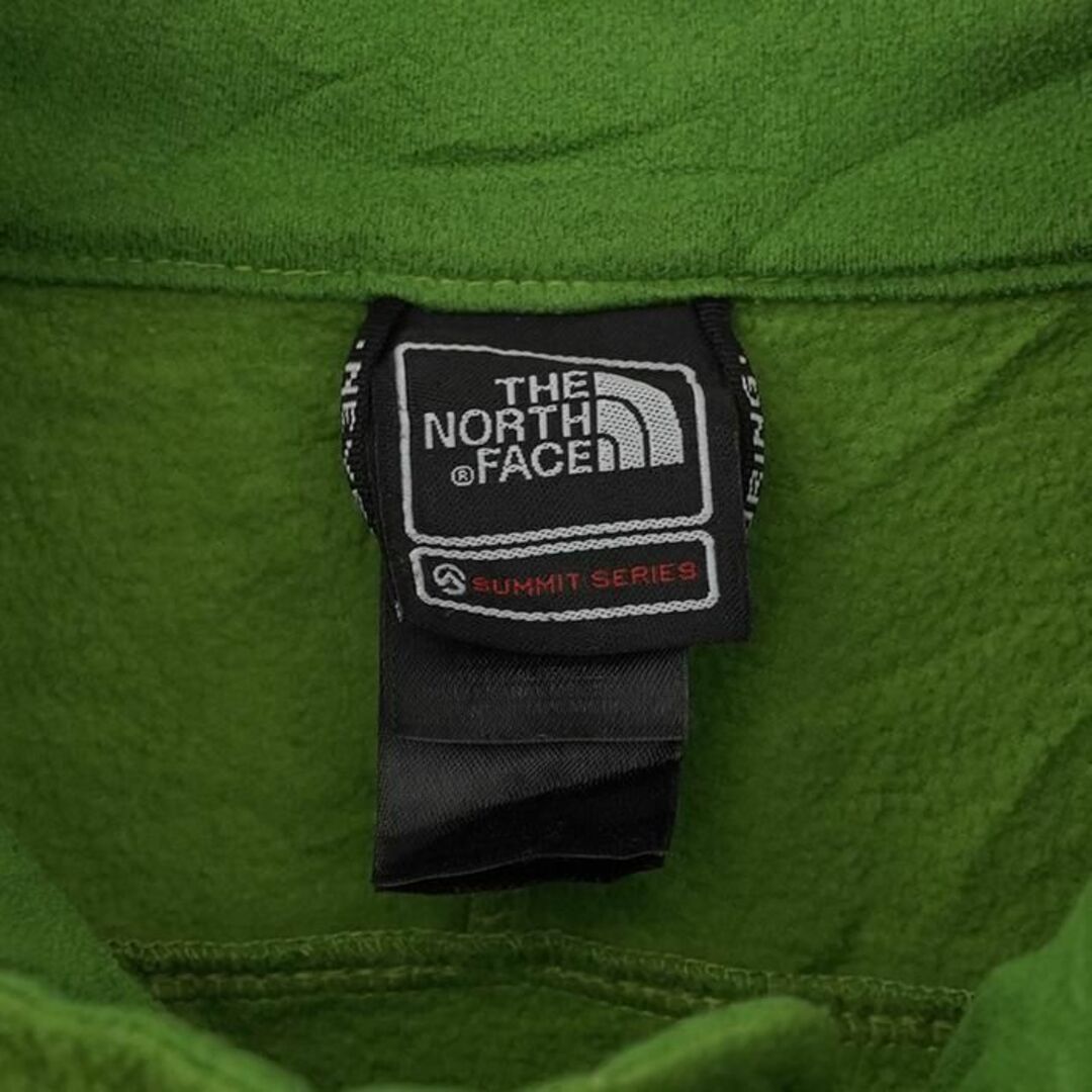 ノースフェイス ロゴ刺繍 フリースジャケット L グリーン 緑 サミットシリーズ