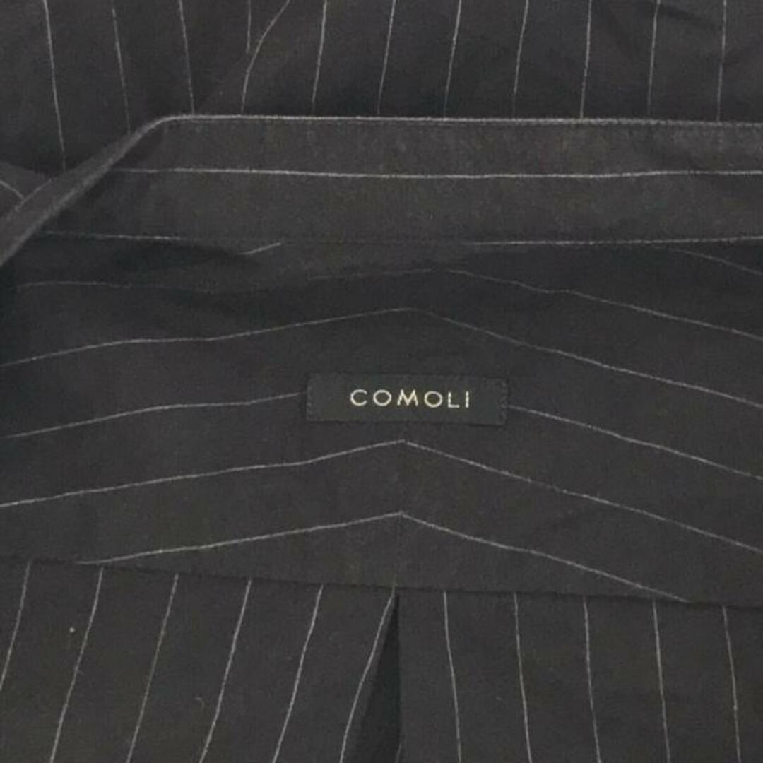 COMOLI(コモリ)のCOMOLI / コモリ | 2019AW | ストライプ バンドカラー シャツ | 2 | CHALK STRIPE / チョークストライプ | メンズ メンズのトップス(Tシャツ/カットソー(七分/長袖))の商品写真