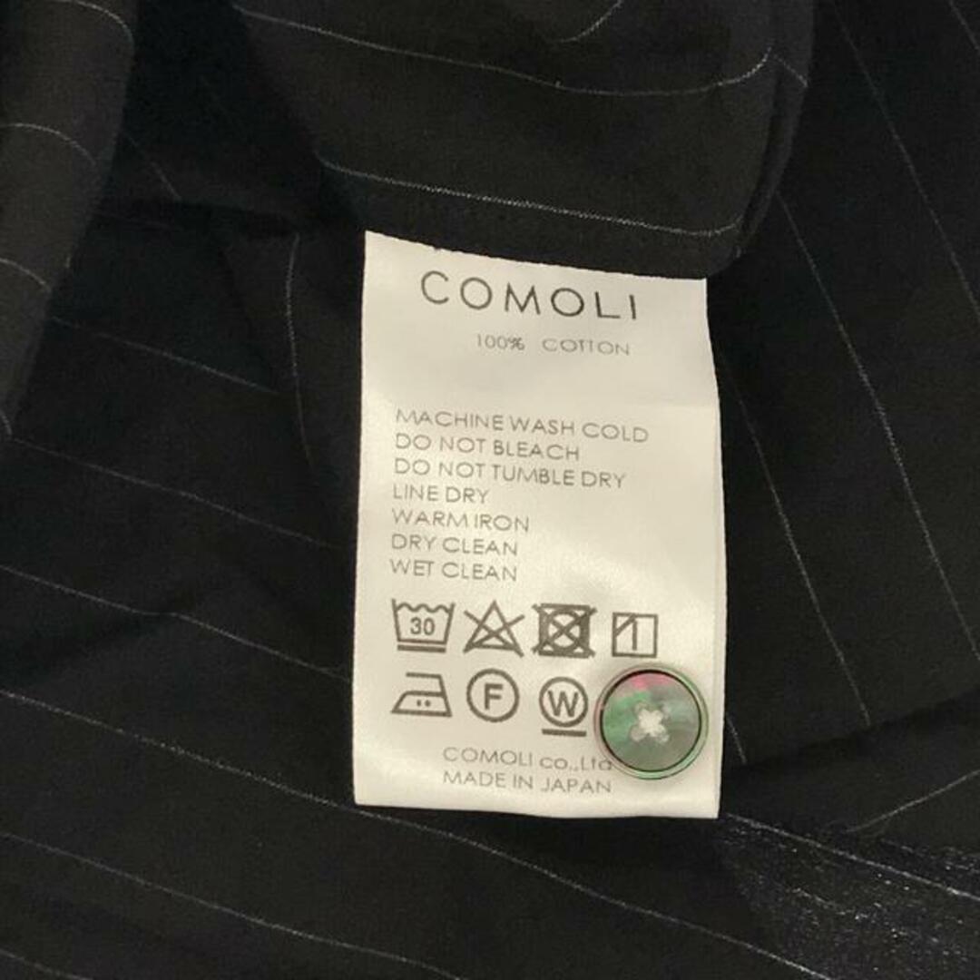 COMOLI(コモリ)のCOMOLI / コモリ | 2019AW | ストライプ バンドカラー シャツ | 2 | CHALK STRIPE / チョークストライプ | メンズ メンズのトップス(Tシャツ/カットソー(七分/長袖))の商品写真