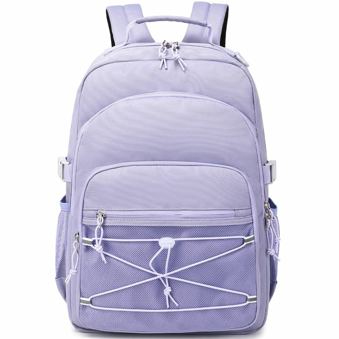 色: L-紫[Mygreen] リュック バックパック 軽量 通学 旅行約32×42×18cm重量