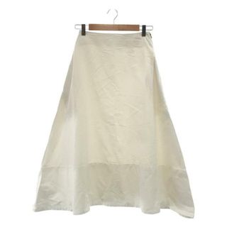 マディソンブルー(MADISONBLUE)の【美品】  MADISON BLUE / マディソンブルー | MI-MOLLET FLARE BACK SATIN SKIRT スカート | 00(XS) | ホワイト | レディース(ロングスカート)