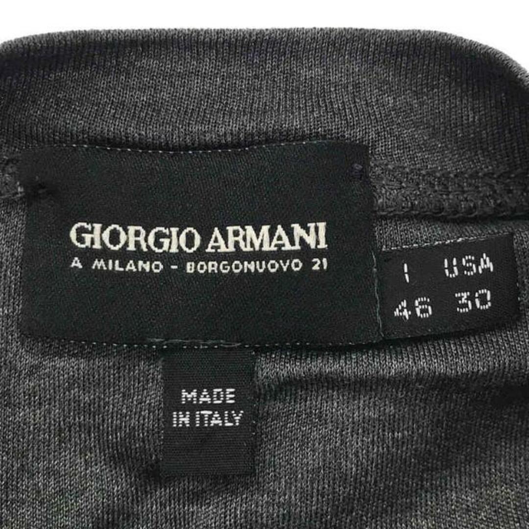 Giorgio Armani(ジョルジオアルマーニ)のGIORGIO ARMANI / ジョルジオアルマーニ | ハーフジップ クルーネック ロングスリーブ カットソー | 46 | グレー | メンズ メンズのトップス(Tシャツ/カットソー(七分/長袖))の商品写真