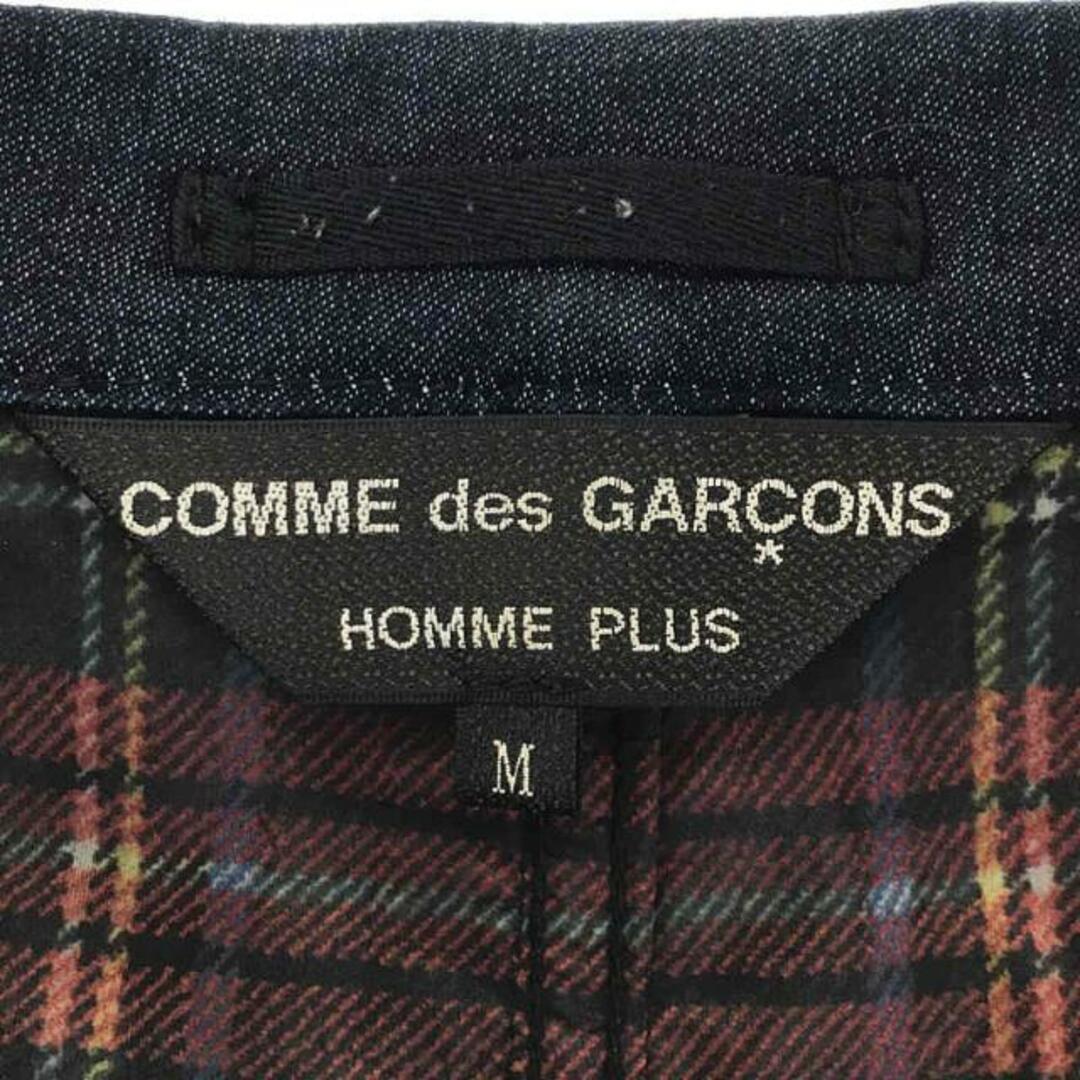 COMME des GARCONS HOMME PLUS(コムデギャルソンオムプリュス)のCOMME des GARCONS HOMME PLUS / コムデギャルソンオムプリュス | 2014SS | Hatching 異素材 切替 ジャケット | M | ネイビー | メンズ メンズのジャケット/アウター(その他)の商品写真