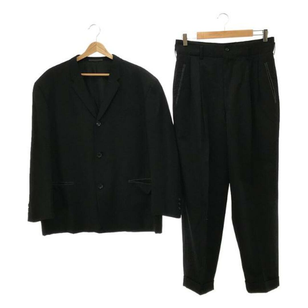 COMME des GARCONS HOMME / コムデギャルソンオム | AD1994 | 90s ヴィンテージ セットアップ ウールギャバジン  ビッグポケット 3B テーラード ジャケット タック テーパード スラックス | S | ブラック | メンズ | フリマアプリ ラクマ