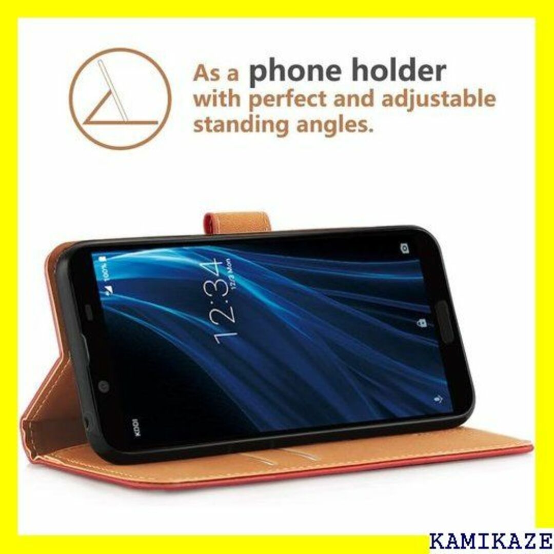 ☆在庫処分 Hianjoo AQUOS sense2 対応 スマホケース レッドの通販 by you ☆在庫処分 Hianjoo AQUOS sense2 対応 スマホケース レッド
