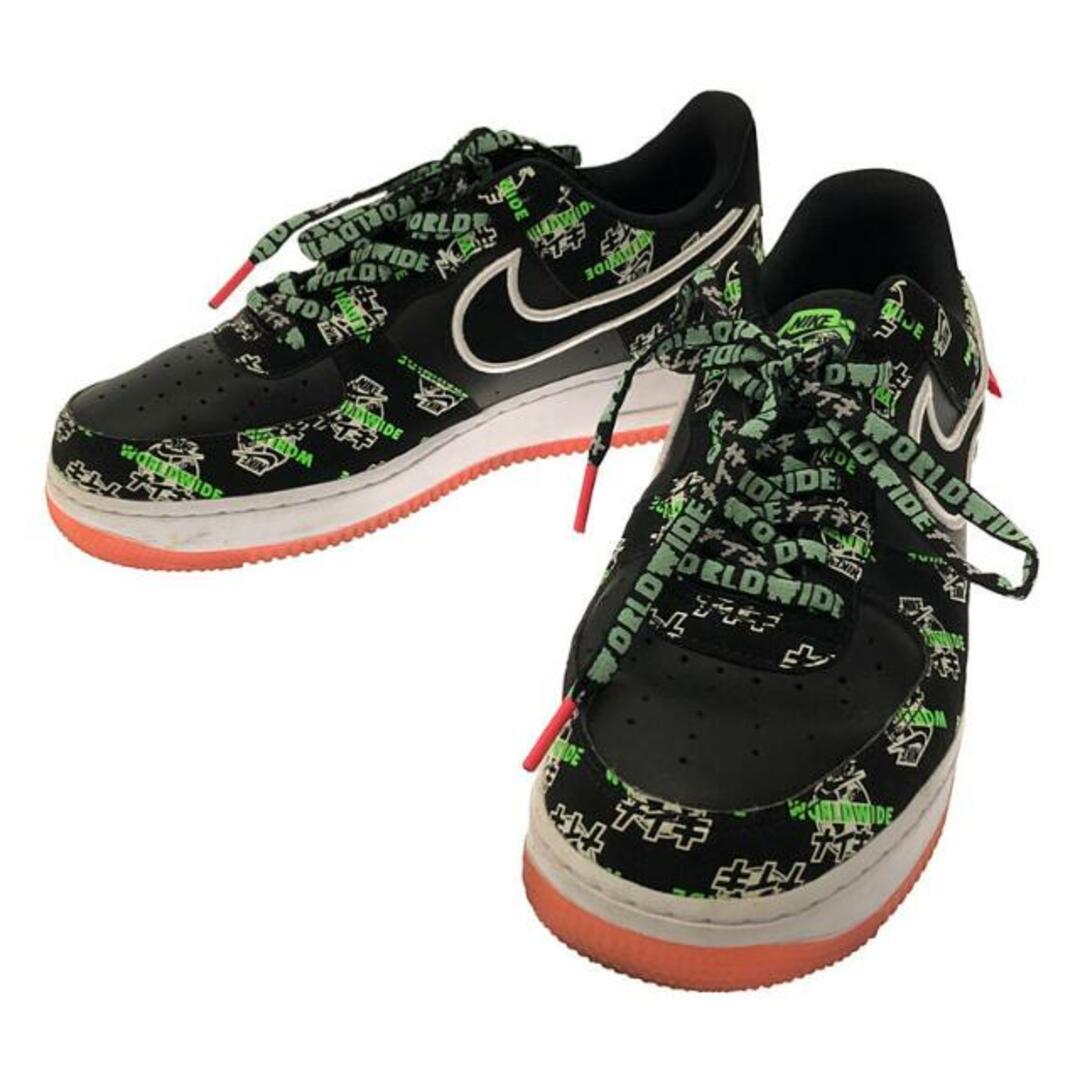 NIKE / ナイキ | AIR FORCE 1 07 LV8 WW DA1343-003 エアフォース ロー エレベイト スニーカー | 27.5 | BLACK/BLACK-GREEN | メンズ