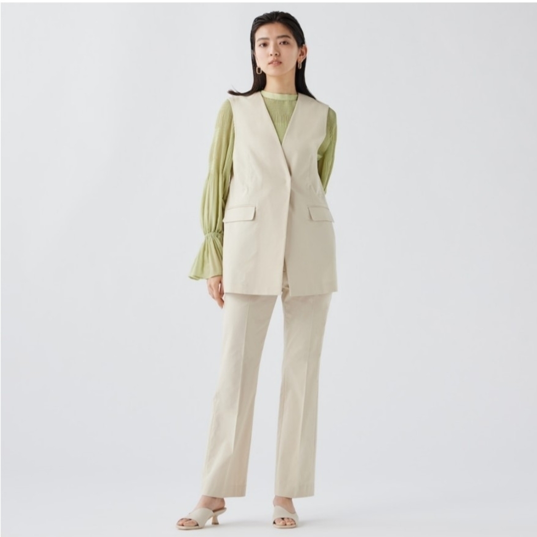 新品!♥️PLST♥️ハイストレッチリネンミックススティックフレア