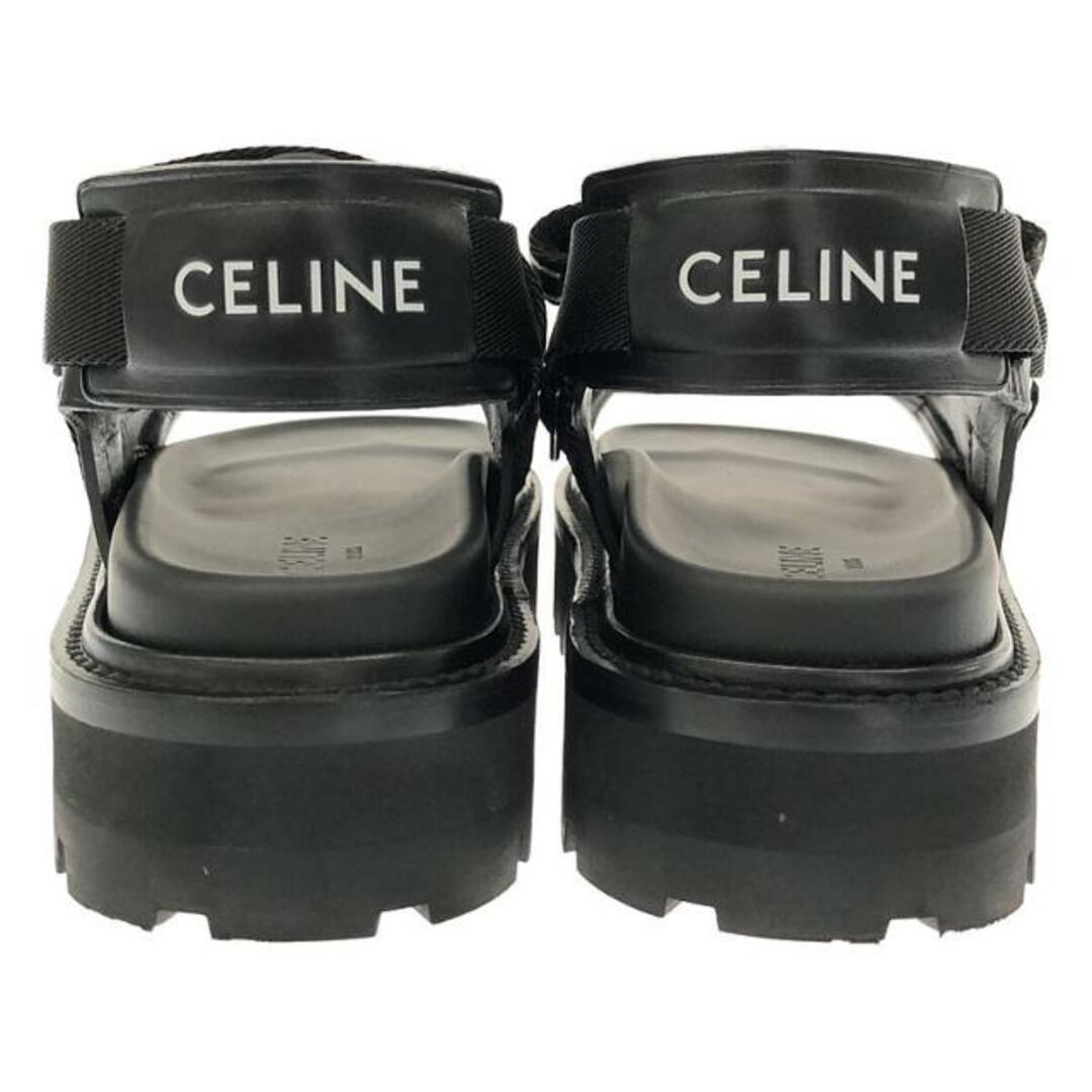 celine(セリーヌ)の【美品】  CELINE / セリーヌ | BULKY バルキー ベルクロストラップ サンダル | 38 | ブラック | レディース レディースの靴/シューズ(サンダル)の商品写真