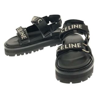 セリーヌ(celine)の【美品】  CELINE / セリーヌ | BULKY バルキー ベルクロストラップ サンダル | 38 | ブラック | レディース(サンダル)