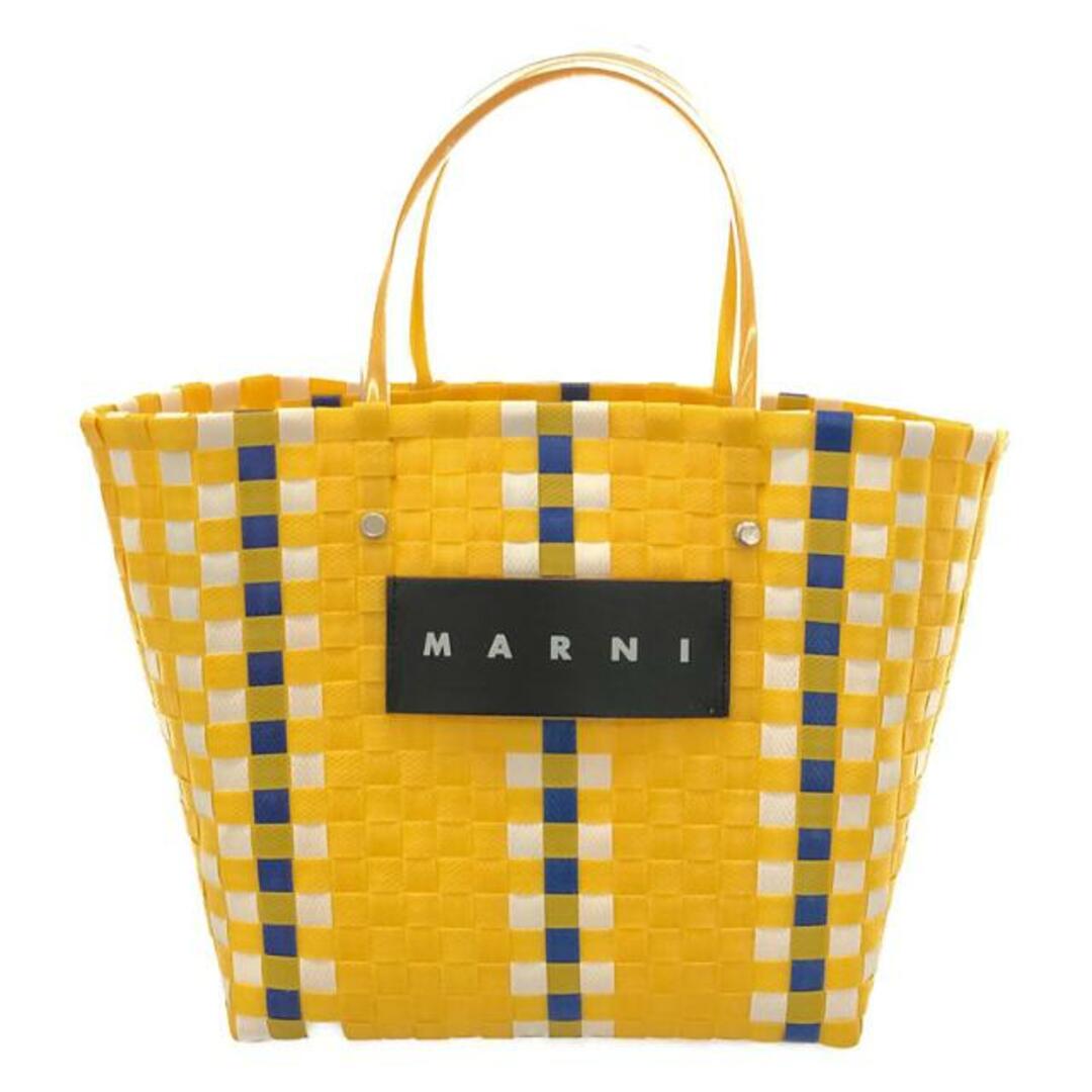 【美品】  MARNI / マルニ | フラワーカフェ ピクニック カゴバッグ | イエロー | レディース