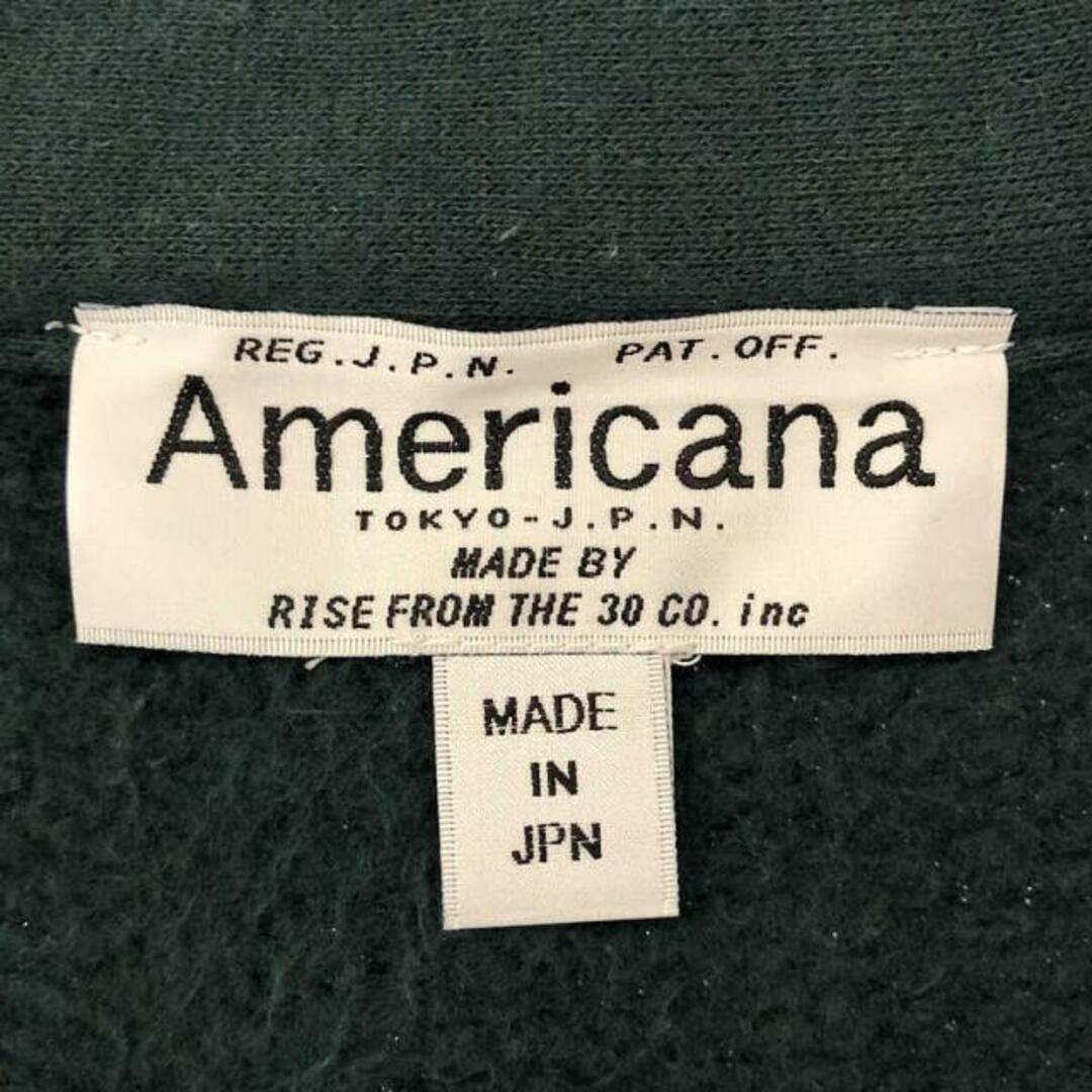 AMERICANA(アメリカーナ)のAmericana / アメリカーナ | ハーフジップ スウェット | L | グリーン | レディース レディースのトップス(トレーナー/スウェット)の商品写真