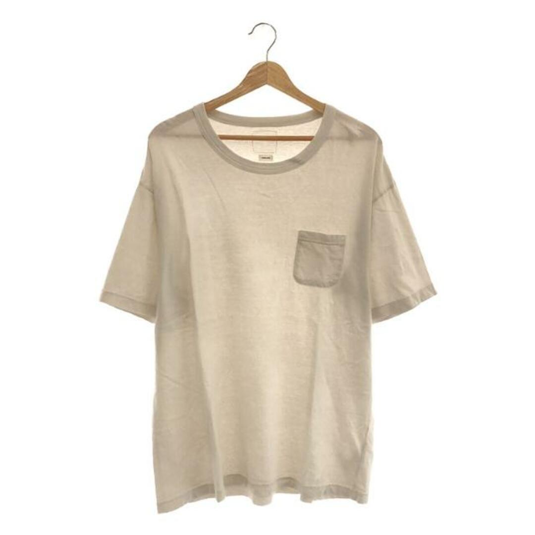 VISVIM(ヴィスヴィム)のvisvim / ビズビム | JUMBO TEE S/S (VEGGIE DYE)  ダメージ加工 ジャンボ ポケット Tシャツ | 4 | ホワイト | メンズ メンズのトップス(Tシャツ/カットソー(半袖/袖なし))の商品写真