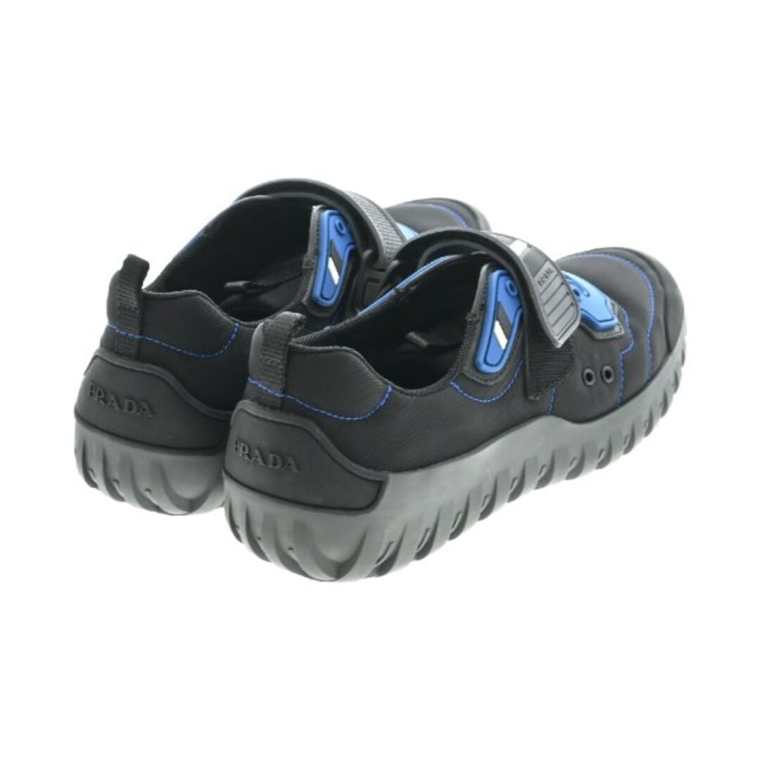 PRADA - PRADA プラダ スニーカー 5 1/2(25.5cm位) 黒x青 【古着