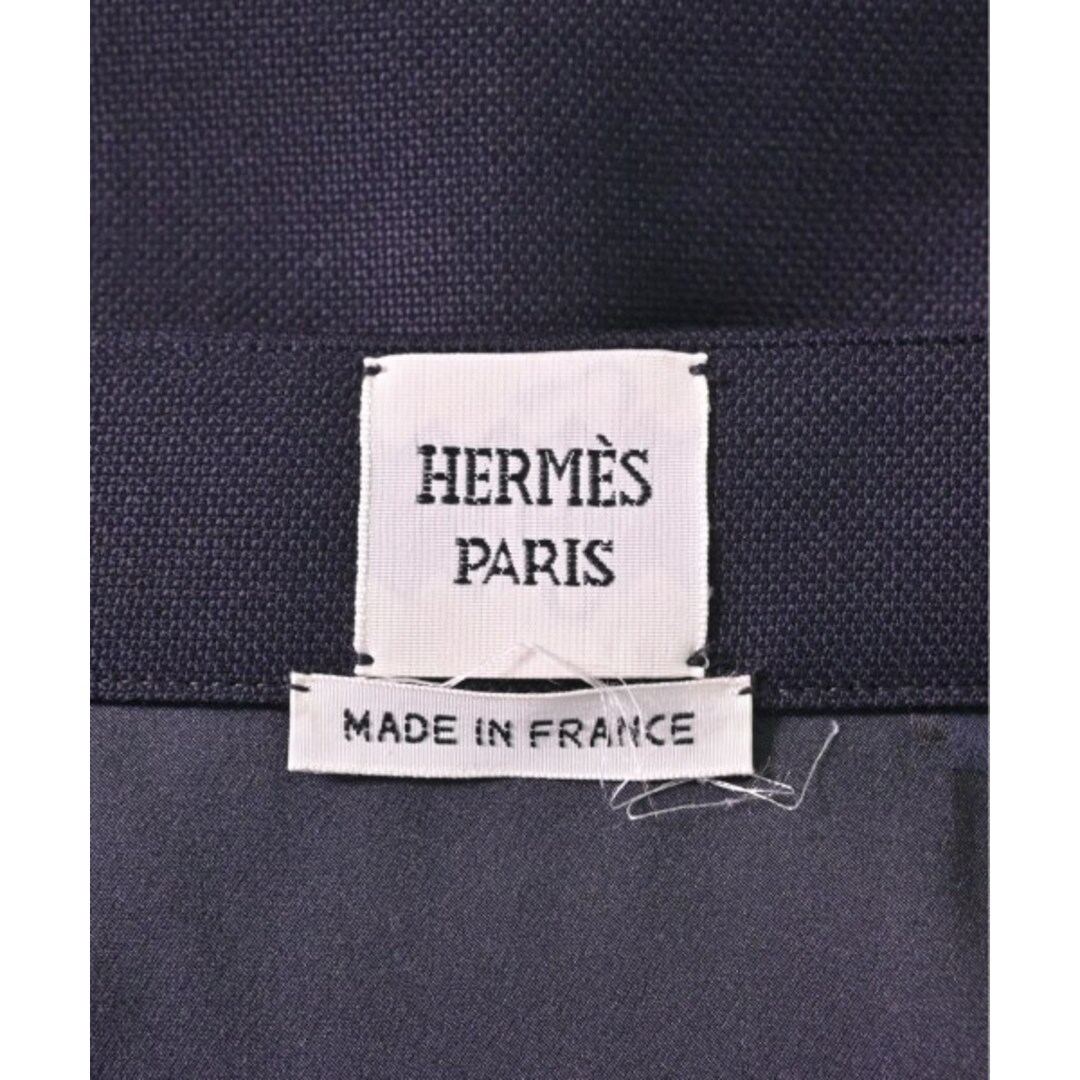 Hermes(エルメス)のHERMES エルメス ひざ丈スカート 36(XS位) 紺 【古着】【中古】 レディースのスカート(ひざ丈スカート)の商品写真