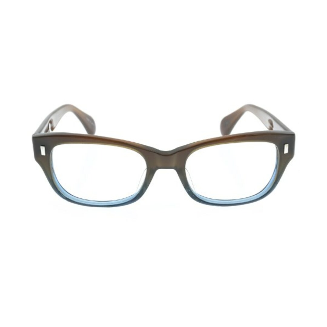 Oliver Peoples(オリバーピープルズ)のOLIVER PEOPLES オリバーピープルズ メガネ - 茶x水色系 【古着】【中古】 メンズのファッション小物(サングラス/メガネ)の商品写真