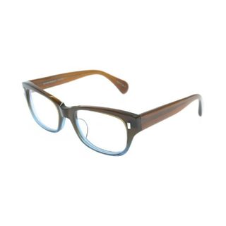 オリバーピープルズ(Oliver Peoples)のOLIVER PEOPLES オリバーピープルズ メガネ - 茶x水色系 【古着】【中古】(サングラス/メガネ)