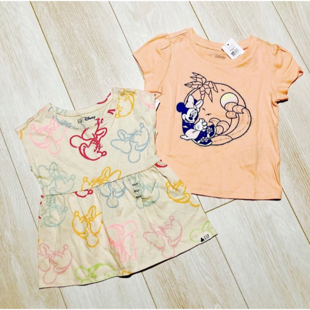 babyGAP(ベビーギャップ)のベビーギャップ★新品 ディズニー ミニー Tシャツ セット 80 キッズ/ベビー/マタニティのベビー服(~85cm)(Ｔシャツ)の商品写真