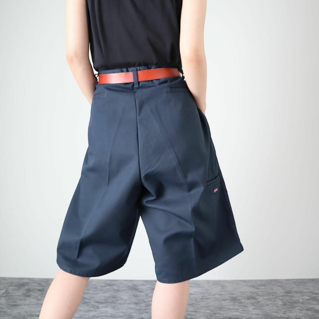 Dickies(ディッキーズ)の【ディッキーズ】90s ルーズ ワークショーツ ワイド ハーフパンツ 紺 W38 メンズのパンツ(ショートパンツ)の商品写真