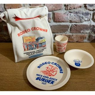 ロデオクラウンズワイドボウル(RODEO CROWNS WIDE BOWL)のロデオクラウンズワイドボウル RCWB ノベルティ カバン付食器セット(食器)