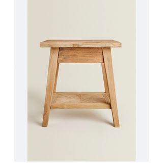 ザラホーム(ZARA HOME)のZARA home ウッドサイドテーブル　定価42,900円(コーヒーテーブル/サイドテーブル)