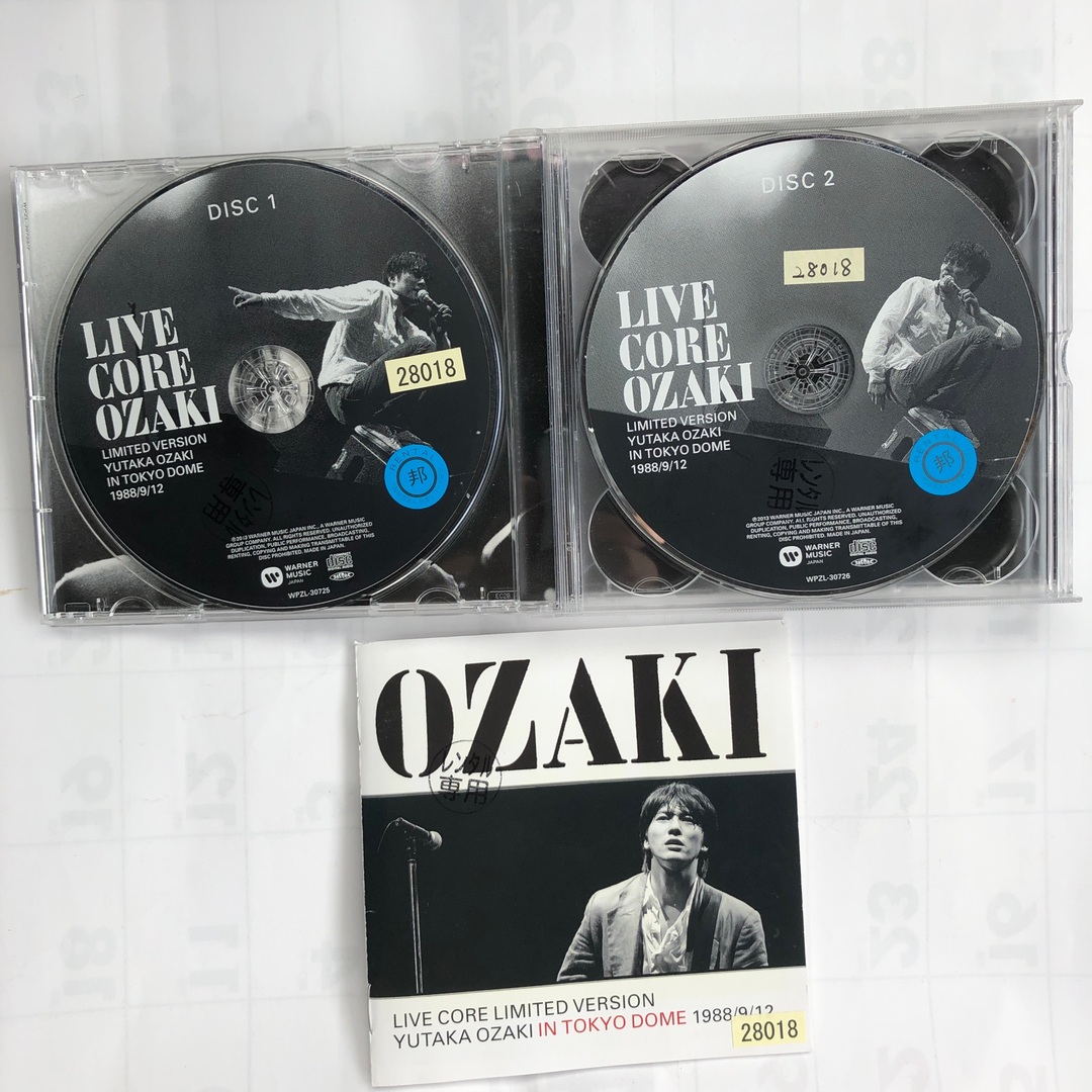 LIVE CORE LIMITED VERSION YUTAKA OZAKI IN TOKYO DOME 1988/9/12 LIVE CORE LIMITED VERSION YUTAKA OZAKI IN TOKYO DOME 1988/9/12
