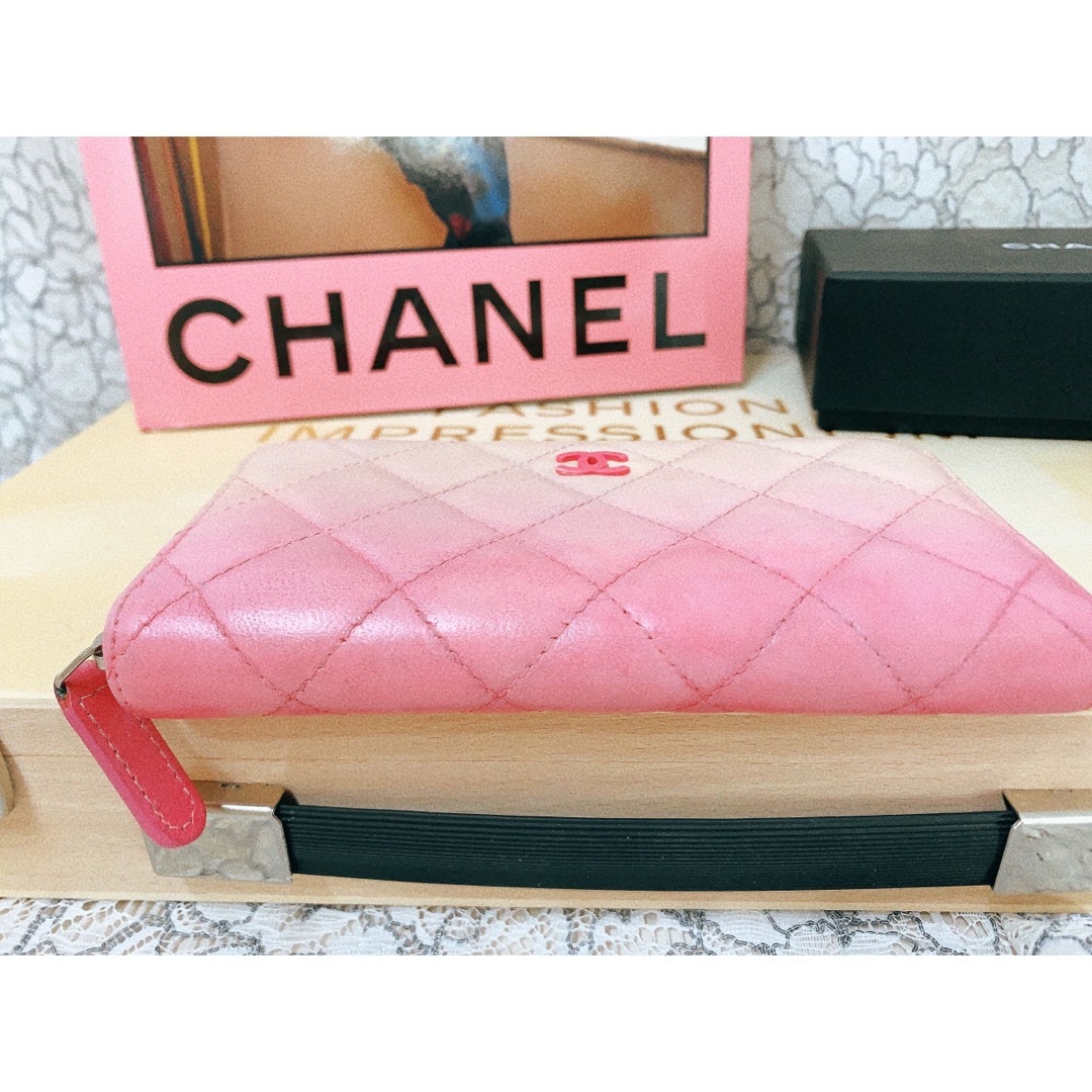 レア限定♡CHANEL ピンクグラデ ミドルサイズ コインケースx カードケース