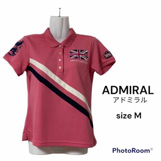 アドミラル(Admiral)のADMIRAL アドミラル　ポロシャツ　Mサイズ　ピンク　ゴルフウェア　半袖(その他)