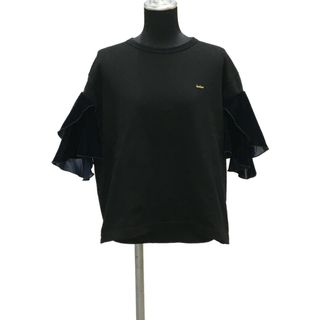 カラー(kolor)のカラー kolor ベロア生地 裾フリル 半袖Tシャツ    レディース 1(Tシャツ(半袖/袖なし))