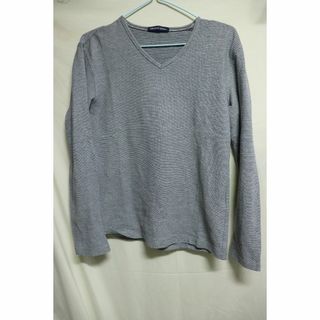 ニコル(NICOLE)のプロフ必読NICOLE Vネックロングスリーブ/ニコルブランド良品グレー46(Tシャツ/カットソー(七分/長袖))